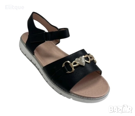 Модерни детски сандали със златиста верижка за изисканата млада дама, снимка 2 - Детски сандали и чехли - 52888515