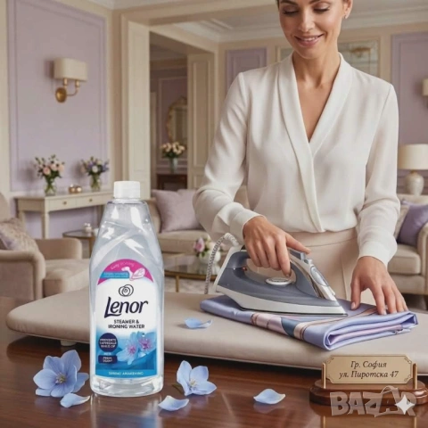 Lenor Spring Awakening Ароматизирана и дестилирана вода за ютии и парогенератори 1 л.