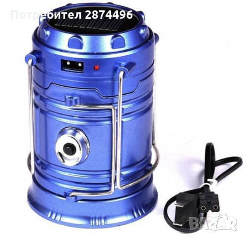 Соларна къмпинг лампа с USB зарядно, снимка 10 - Къмпинг осветление - 30899614