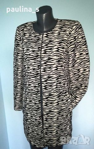 Преходно палто тип манто / Зебра принт / шарка "Vero Moda", снимка 3 - Палта, манта - 29574307