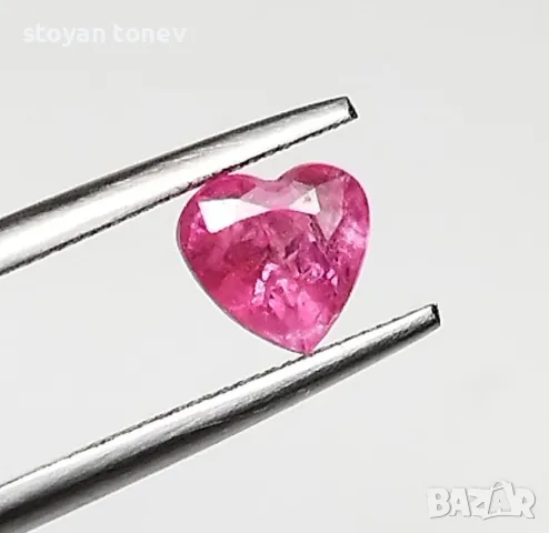 Шпинел с розов цвят и форма на сърце - 0.72кт.! Нов!, снимка 7 - Други - 50089529