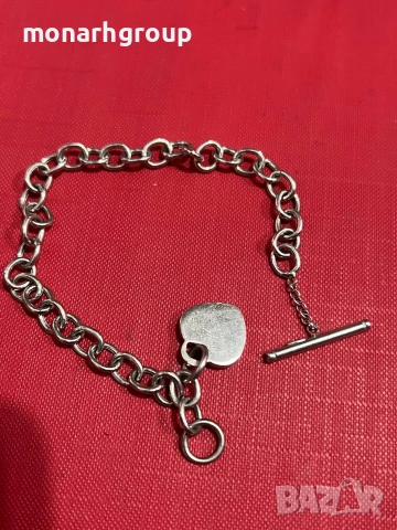 Сребърна гривна, снимка 3 - Гривни - 54198222