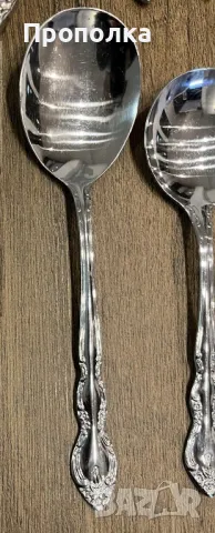  Комплект прибори за сервиране, чудесен бароков релеф Nivella → Обява 49265832 , снимка 3 - Прибори за хранене, готвене и сервиране - 49746885