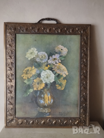 Стара картина-цветя