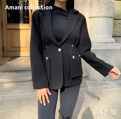 Разпродажба сако с връзки и златни копчета