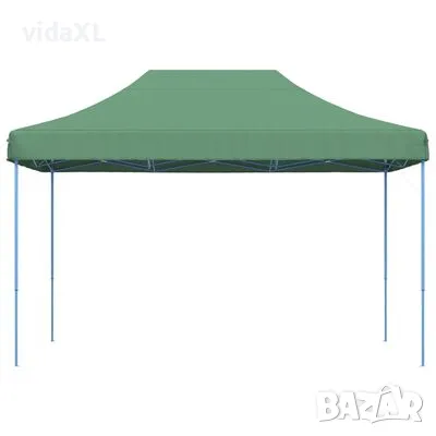 vidaXL Сгъваема парти шатра, pop-up, зелена, 410x279x315 см（SKU:4005008）, снимка 4 - Градински мебели, декорация  - 49467246