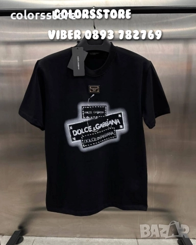 Черна мъжка тениска Dolce&Gabbana/IM62l