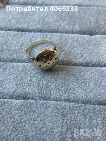 Стар златен пръстен от едно време 14 карата 3.17гр, снимка 2 - Пръстени - 52930026