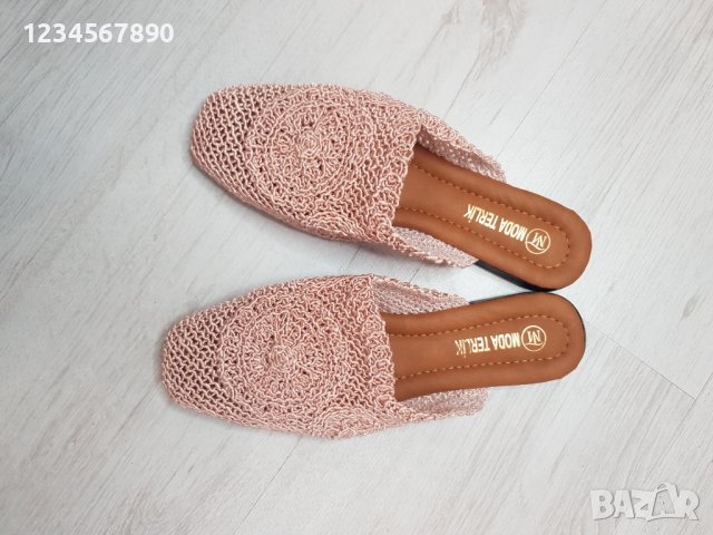 New Нов модел плетени чехли , снимка 4 - Чехли - 40529837