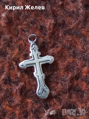 Старо сребърно кръстче 50860, снимка 6 - Колиета, медальони, синджири - 52359583