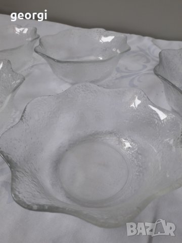 Стъклени купички за ядки  13/2, снимка 2 - Сервизи - 31580136