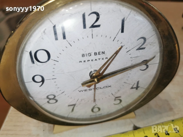 BIG BEN REPEATER WESTCLOX SCOTLAND 2203260950LCHERY1, снимка 10 - Антикварни и старинни предмети - 53931979