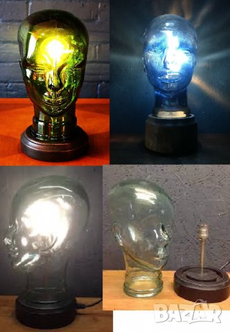 Голяма стъклена глава, снимка 11 - Други ценни предмети - 37220447