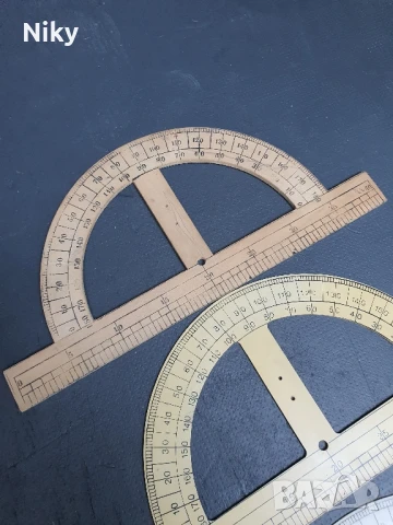 Училищни транспортири ъгломери , снимка 2 - Антикварни и старинни предмети - 50728260