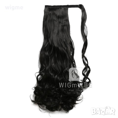 Къдрави опашки с велкро закрепване, снимка 2 - Аксесоари за коса - 31291222