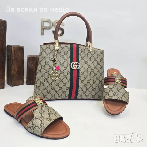 Gucci Дамски Чехли Гучи - Различни Цветове Код SB-26, снимка 4 - Чехли - 55722221