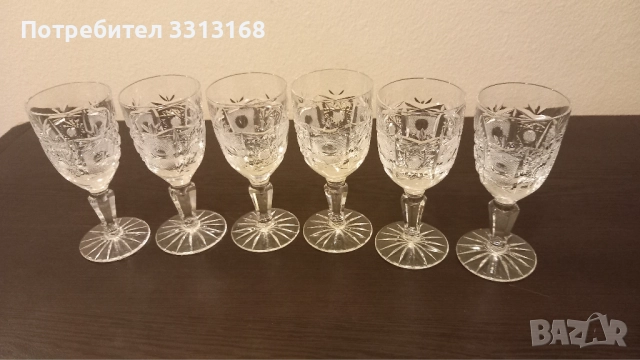 Кристални чаши Поморие , снимка 2 - Сервизи - 52084464