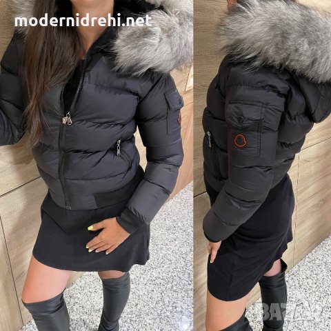 Дамско яке с естествена лисица Moncler код 83, снимка 1 - Якета - 33846448