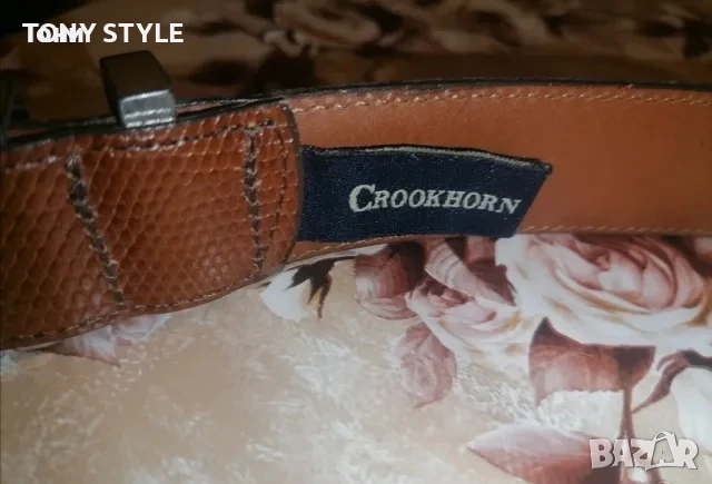 GROOKHORN Оригинал Нов Мъжки Колан Изцяло от Естествена Кожа 110см., снимка 3 - Колани - 51644535