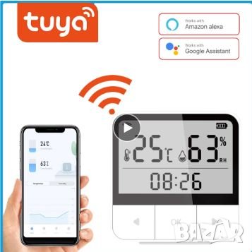 Wi Fi   термометър с влагомер за инкубатор (Smart Home,  Smart  LifeTuya, Alexa) с аларма по задание, снимка 4 - Градински инструменти - 38439029
