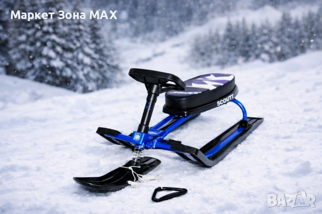 SCOUTT Sport – Здрава зимна Шейна с кормило - Размери: 110 × 50 × 46 см (д/ш/в), снимка 3 - Зимни спортове - 53067521