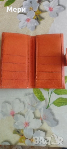 Дамско портмоне от естествена кожа, снимка 3 - Портфейли, портмонета - 54346188