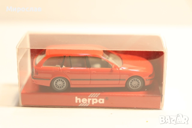 HERPA H0 1/87 BMW 5 КОЛИЧКА КАМИОН МОДЕЛ, снимка 4 - Колекции - 52891833