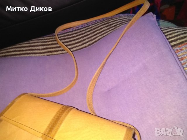 Чанта за през рамо Несебър от соца 1980г нова естествена кожа 21х12х5см, снимка 7 - Чанти - 38217645