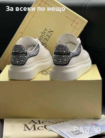 Alexander McQueen Дамски Маратонки С Кристали👟Дамски Спортни Обувки С Камъни Александър Макуин, снимка 3 - Маратонки - 49019403