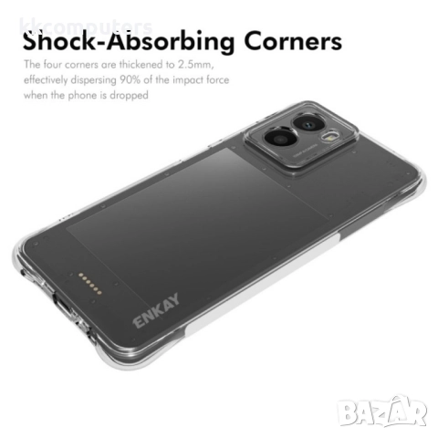 HMD Fusion 5G Удароустойчив ENKAY Силиконов Калъф и Протектор, снимка 2 - Калъфи, кейсове - 52732142