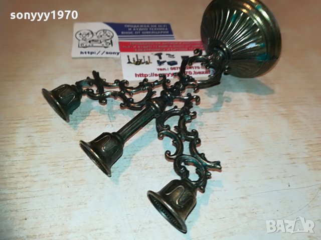 малък и красив свещник в цвят злато-13х12см, снимка 9 - Колекции - 30009376