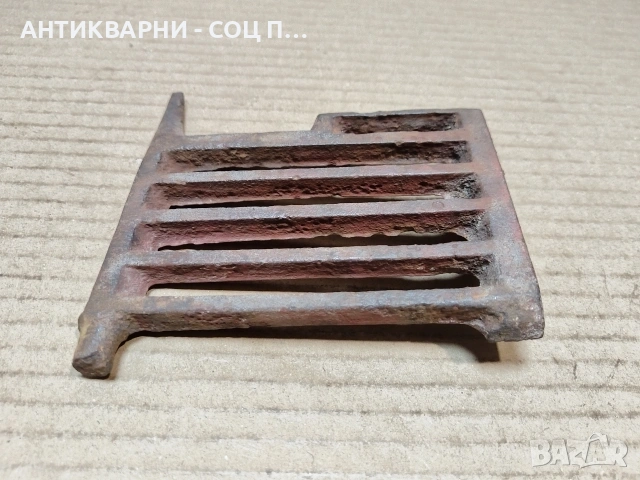 Стара Малка Чугунена Скара За Стара Печка. / НОМЕР 1772., снимка 3 - Антикварни и старинни предмети - 54001918