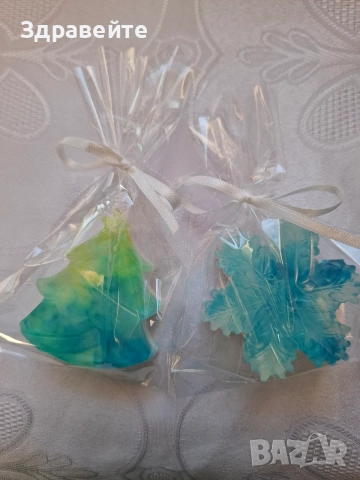 Коледни глицеринови хипоалергенни сапунчета с аромат на Коледа