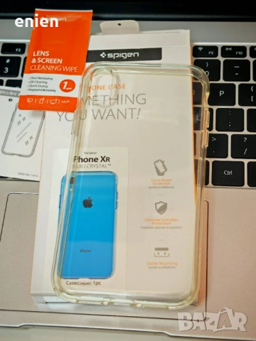 Кейс SPIGEN - Калъф за iPhone XR с течни кристали, кристално прозрачен (064CS24866) / Оригинал /, снимка 2 - Калъфи, кейсове - 31521987