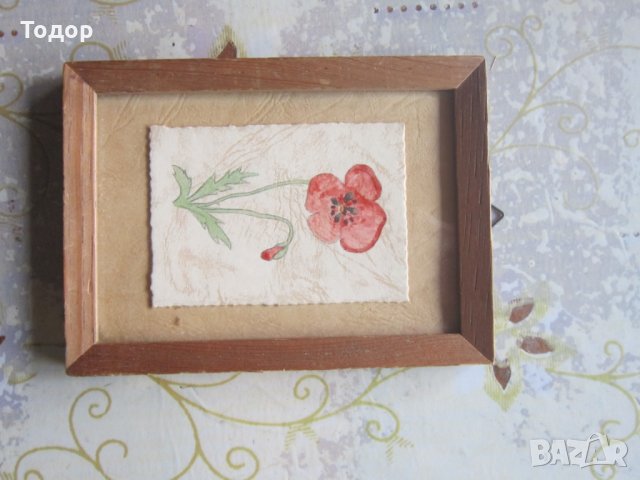 Стара картина графика акварел, снимка 4 - Картини - 29170470