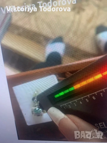 14К зл.обеци с диаманти и топаз-КОЛЕДНА ОФЕРТА , снимка 6 - Обеци - 51141856