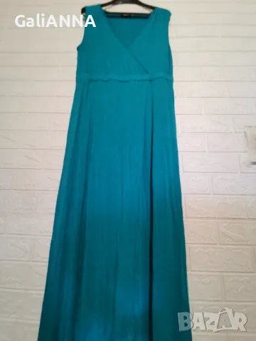 СТРАХОТНА ДЪЛГА РОКЛЯ ЕФЕКТЕН МОДЕЛ XL-2XL, снимка 5 - Рокли - 48571216