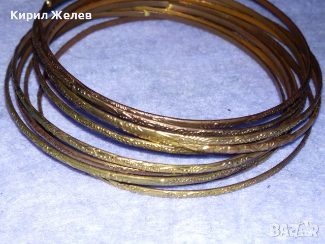 ЛОТ ТЪНКИ СТИЛНО ОРНАМЕНТИРАНИ СТОМАНЕНИ БРОНЗИРАНИ ГРИВНИ 37928, снимка 6 - Гривни - 40810525