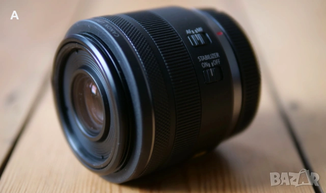 Обектив Canon RF 35mm f/1.8 IS Macro STM – Като НОВ (10/10) | Пълен комплект, снимка 6 - Обективи и филтри - 53986193