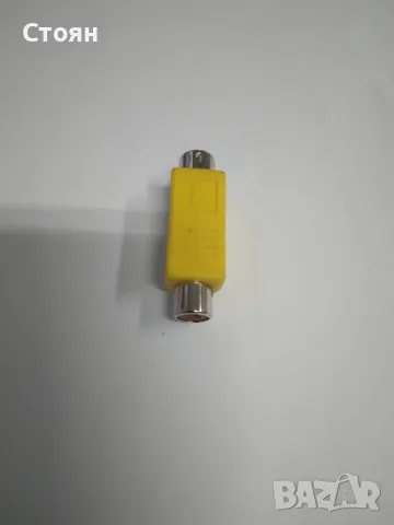 Преходник S-VIDEO Mini Din8 мъжки към RCA женски , снимка 3 - Кабели и адаптери - 47852369