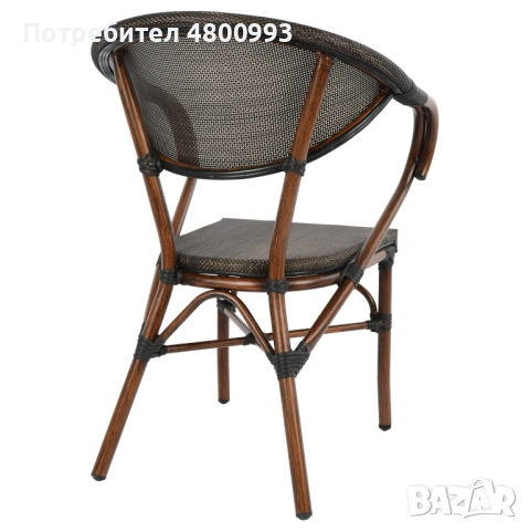 Удобен и модерен стол за лятна градина - алуминиева конструкция с текстилен за плаж, басейн, снимка 5 - Столове - 54238869