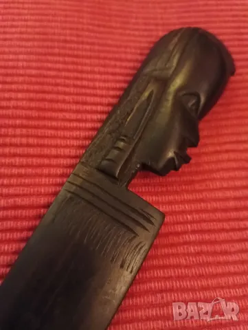 Винтидж нож за писма от абанос, Африка. , снимка 4 - Ножове - 49221182