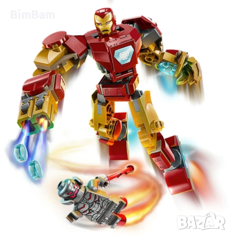 Конструктор LEGO® 76307 Marvel Super Heroes - Железния човек-робот срещу Ултрон / Iron Man , снимка 3 - Конструктори - 52135551