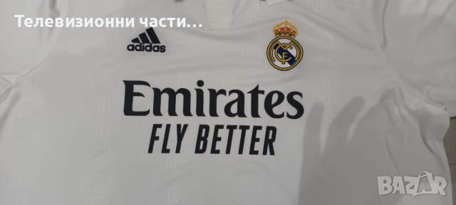Чисто нова оригинална тениска Реал Мадрид домакински екип сезон 2022/2023 Adidas HF0291 2XL, снимка 4 - Спортни дрехи, екипи - 53221111