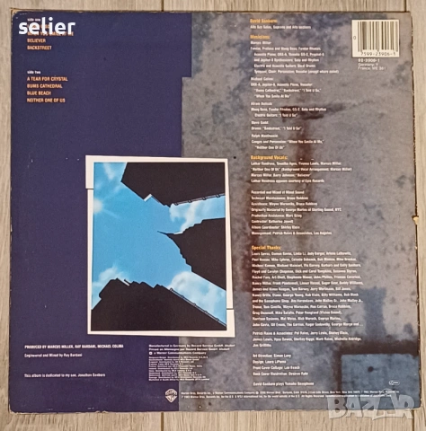 David Sanborn ‎– Backstreet Издание 🇩🇪 GERMANY 1983г Стил:SMOOTH JAZZ Състояние :VG+ Цена:17.90 ев, снимка 2 - Грамофонни плочи - 53058259