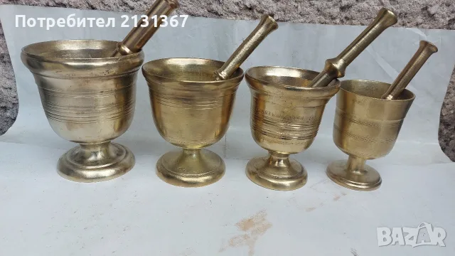 хаван,хаванче,месингово,месинг,гаванка, снимка 6 - Антикварни и старинни предмети - 56041373