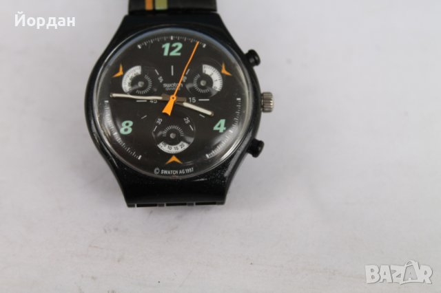 Рядък модел ''swatch chronograph'' 37 мм, снимка 6 - Мъжки - 39341009