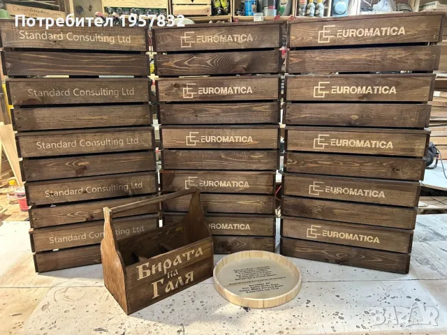 Дървена щайга за корпоративни коледни подаръци, снимка 14 - Друго търговско оборудване - 48924144