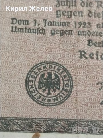 Райх банкнота - Германия - 1000 марки / 1922 година - 17913, снимка 4 - Нумизматика и бонистика - 31035031