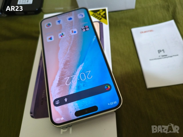 Oukitel P1 (Бял) – 256GB/8GB RAM | 6.7" AMOLED | Като iPhone 16 Pro + Бонус аксесоари , снимка 2 - Други - 54282947